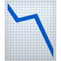 Graph down icon